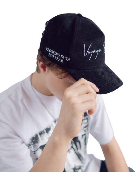 CHOOSING FAITH NOT FEAR SNAP-BACK (BLACK)